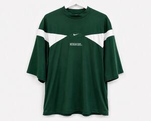 Vintage Nike Michigan State Spartans Center Swoosh Team Issue Dri Fit Jersey
